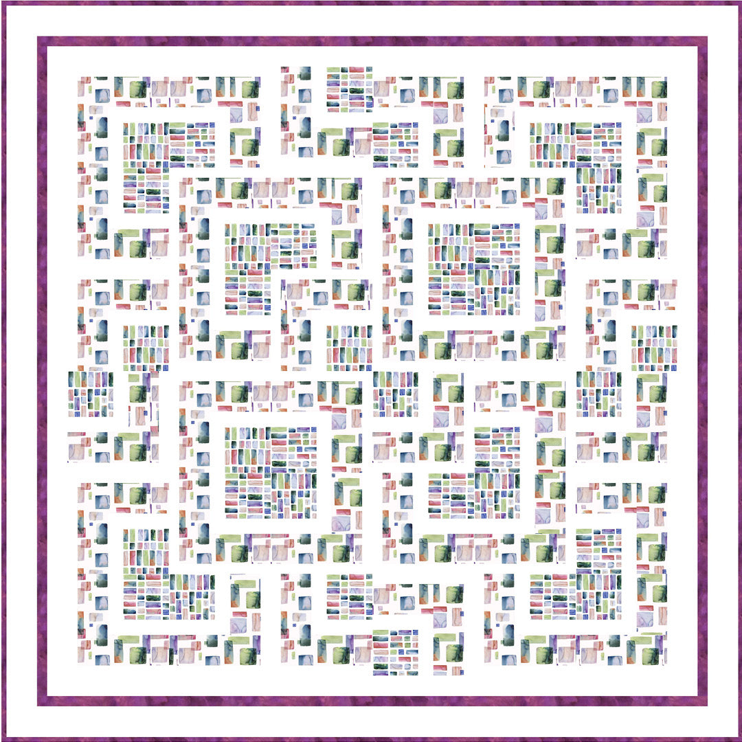 Gemstones<br>Pink Brick Quilt by Cyndi Hershey<br>Available Now!
