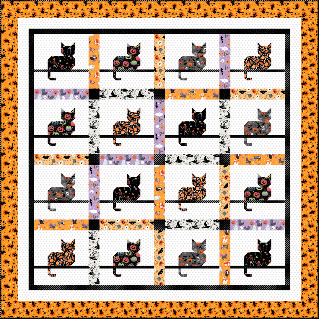 Feline Frights Quilt<br>by Wendy Sheppard<br>Available April 2027