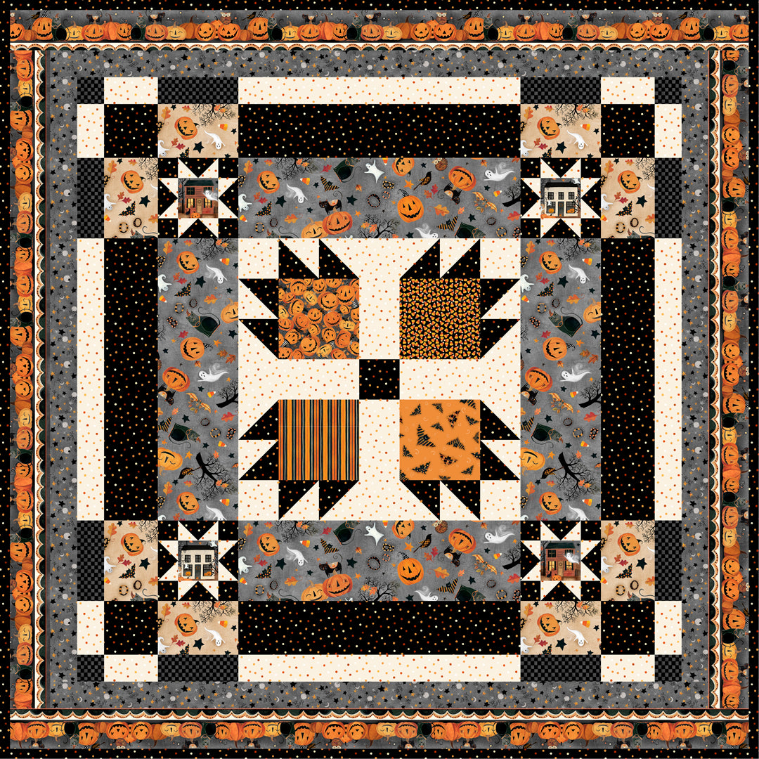 Harvest Moon Hauntings Quilt<br>by QuiltCakes<br>Available April 2027
