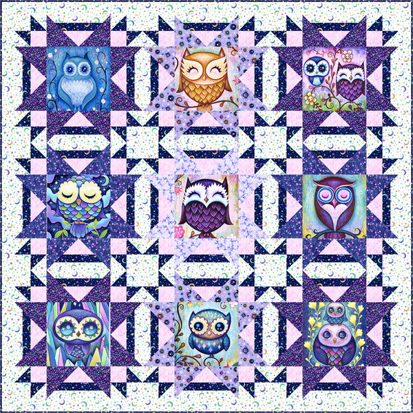 Hootie Patootie<br>Quilt #2 by Stacey Day<br>Available January 2024.