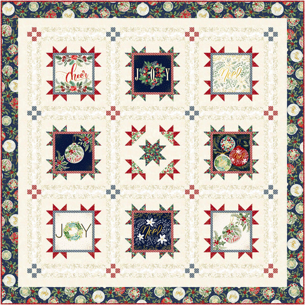 Joyful Tidings Dark Quilt<br>by Wendy Sheppard<br>Available Now!