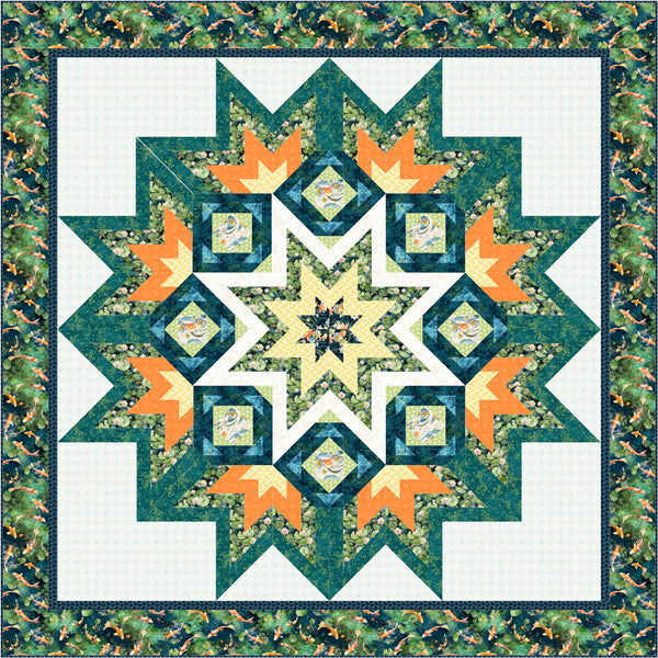 Playing Koi Quilt<br>by Stacey Day<br>Available Now!