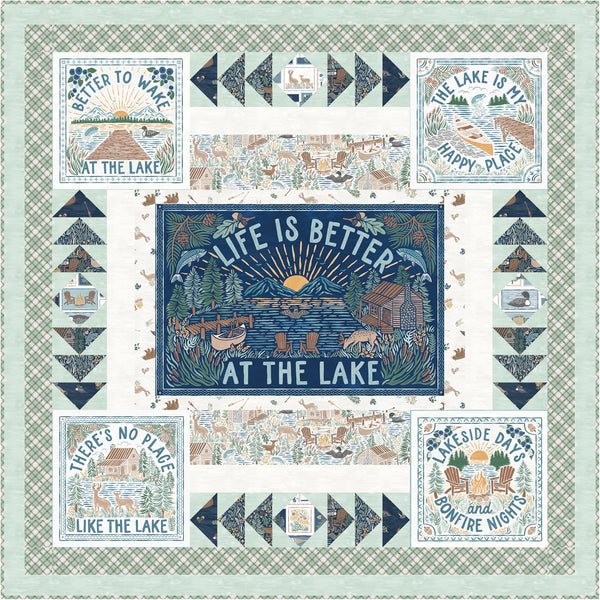 Lakeside Days<br>Lakeside Days Wall Light Quilt<br>by Stacey Day<br>Available Now!