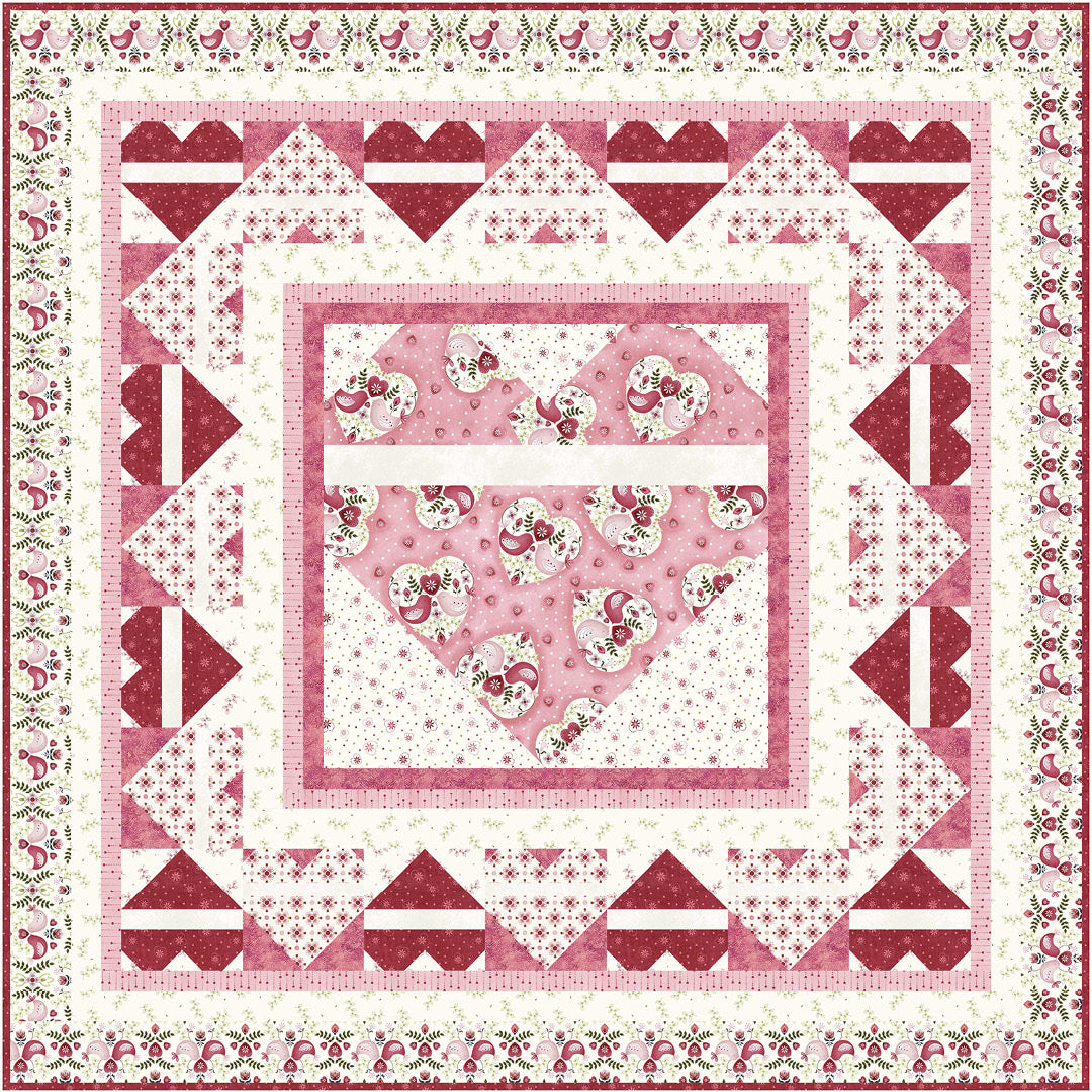 Love BirdsQuilt by Cyndi HersheyAvailable Now! – P&B Textiles