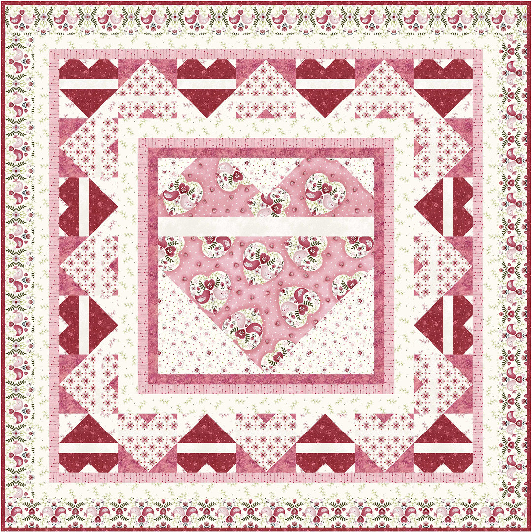Love Birds<br>Quilt by Cyndi Hershey<br>Available November 2023.
