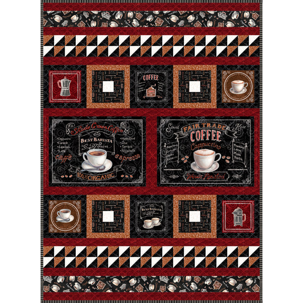 Coffee Time Quilt<br>by Lisa Swenson Ruble<br>Available November 2025