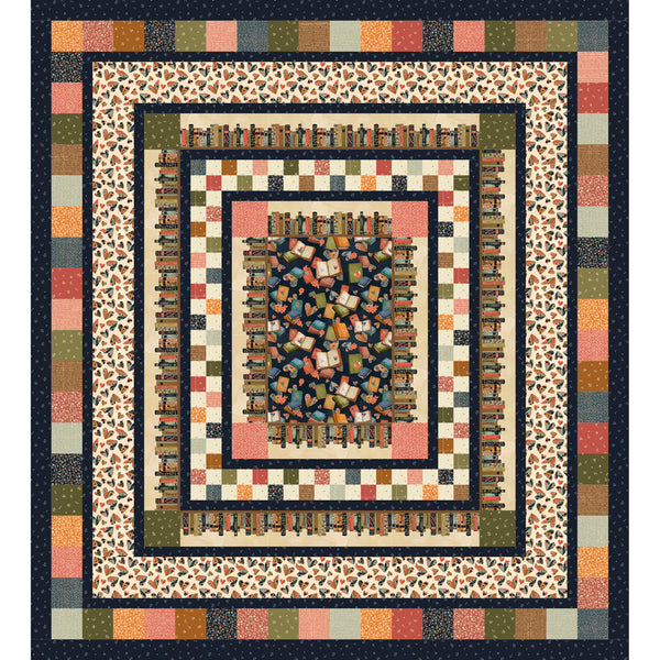 Bookshelves Quilt<br>by Lisa Swenson Ruble<br>Available July 2026
