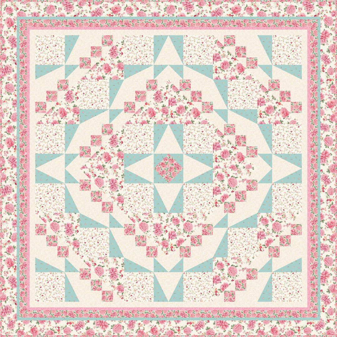 Along the Path Quilt Teal<br>QuiltCakes<br>Available October 2026