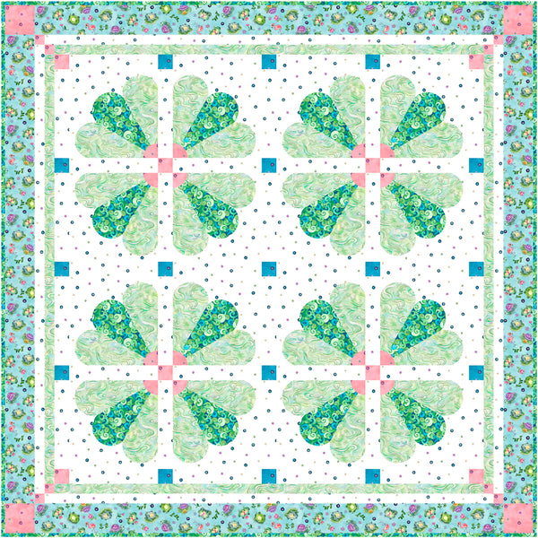 Petal Play Quilt<br>by Cyndi Hershey<br>Available October 2025