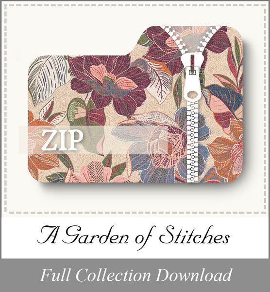 A Garden of Stitches<br>Zip Folder