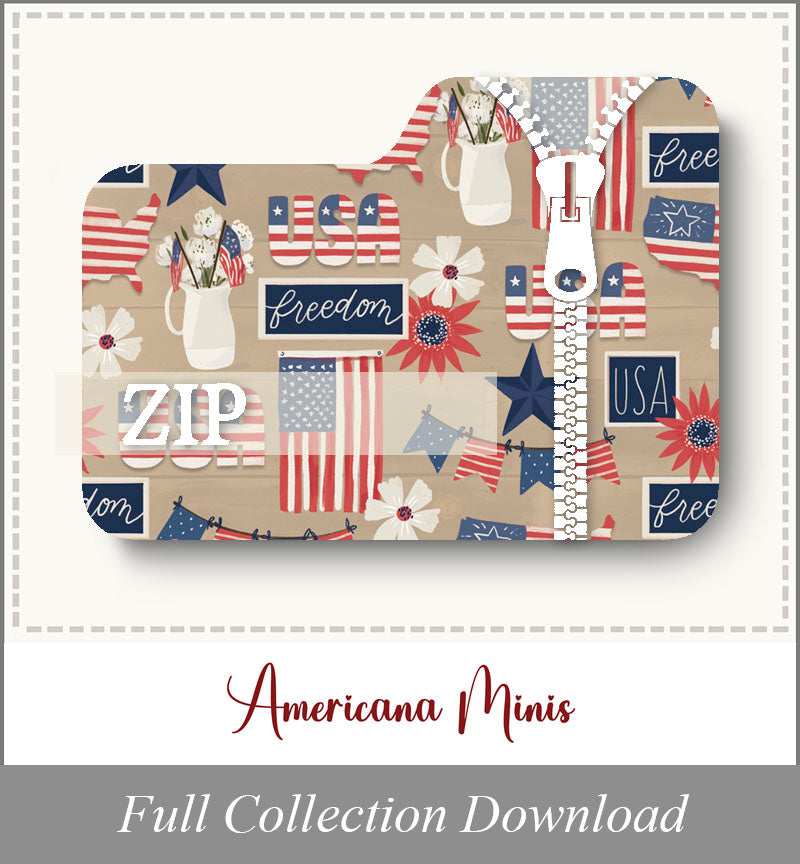 Americana Minis<br>Zip Folder
