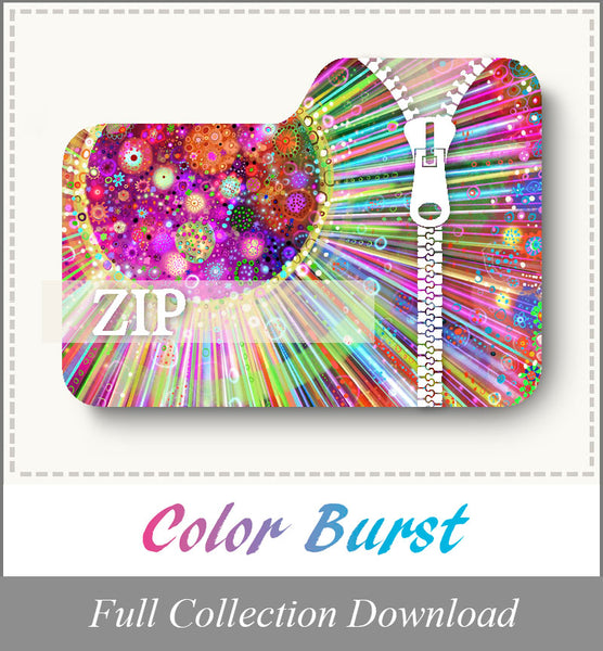 Color Burst<br>Zip Folder