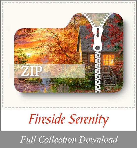 Fireside Serenity<br>Zip Folder