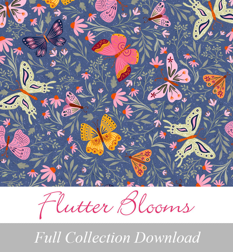 Flutter Blooms<br>Zip Folder