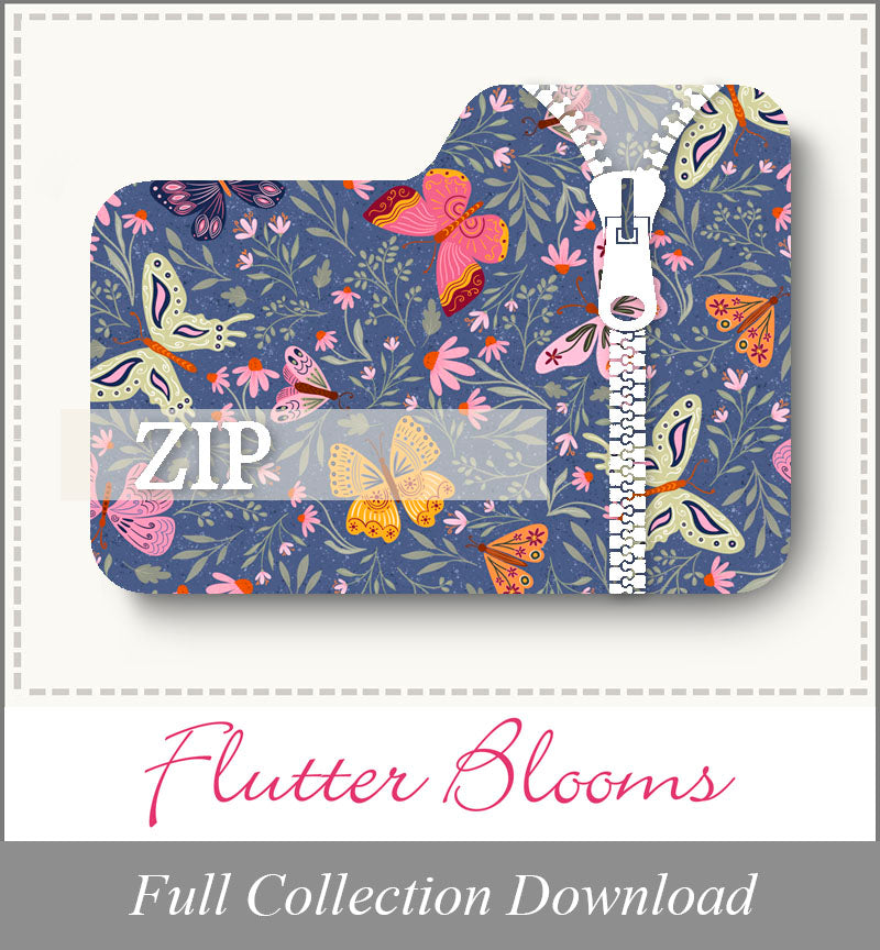 Flutter Blooms<br>Zip Folder