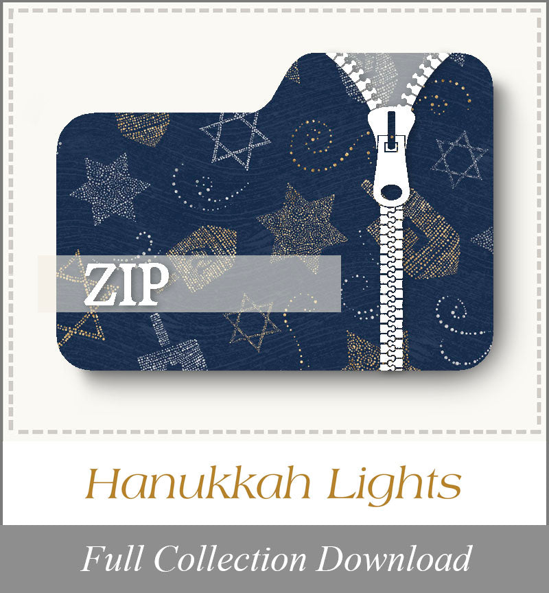 Hanukkah Lights<br>Zip Folder