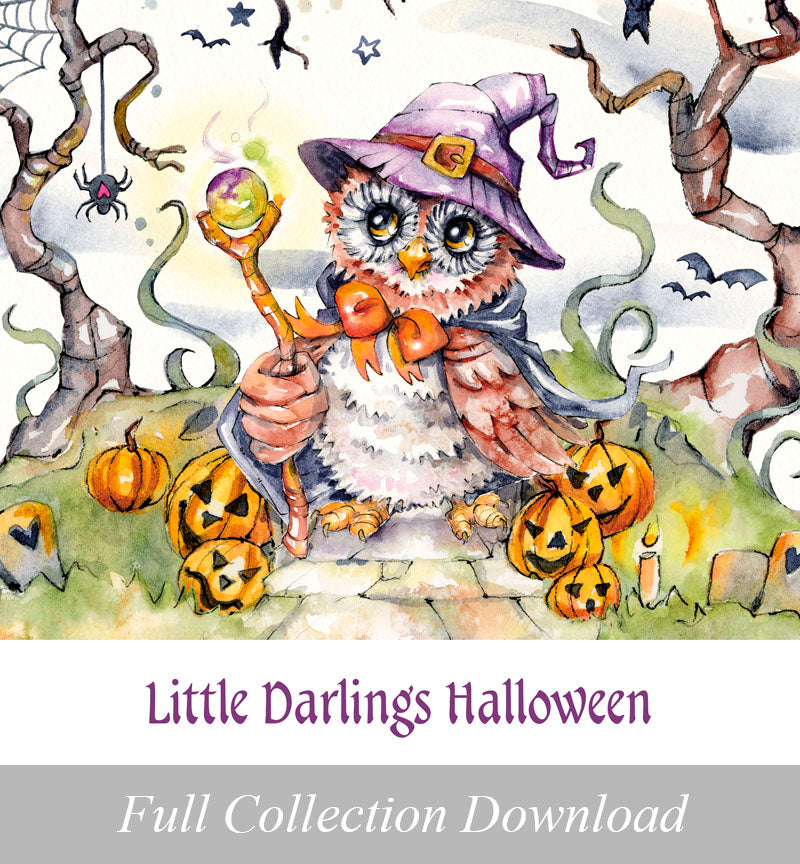 Little Darlings Halloween<br>Zip Folder