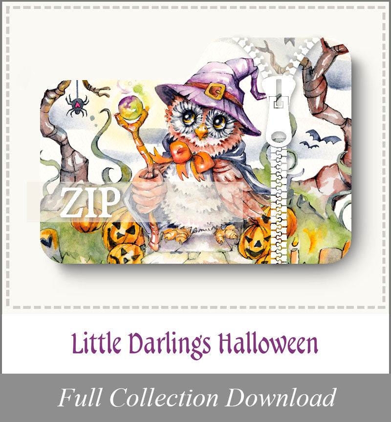Little Darlings Halloween<br>Zip Folder