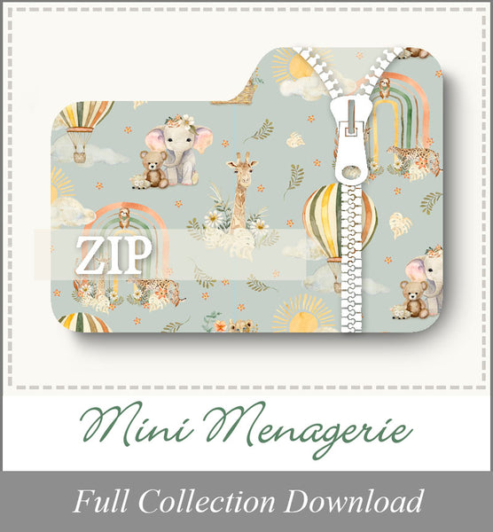 Mini Menagerie<br>Zip Folder