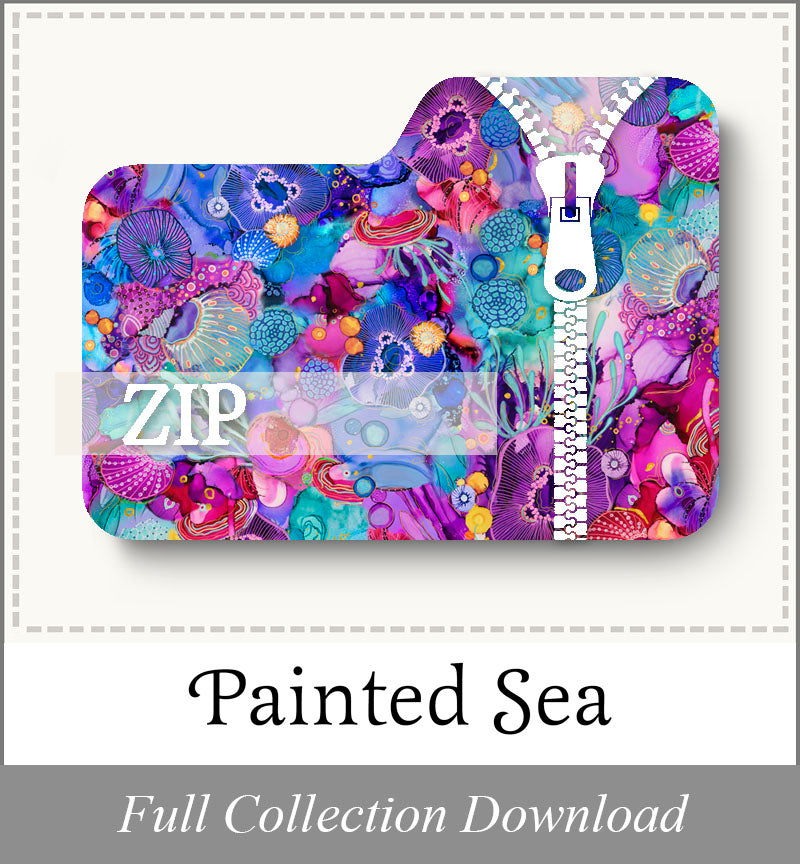 Painted Sea<br>Zip Fold