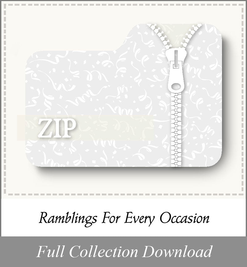 Ramblings For Every Occasion<br>Zip Fold