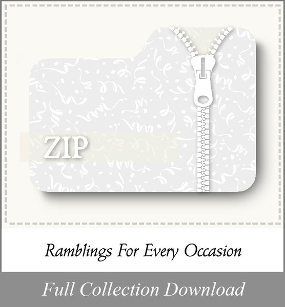 Ramblings For Every Occasion<br>Zip Fold