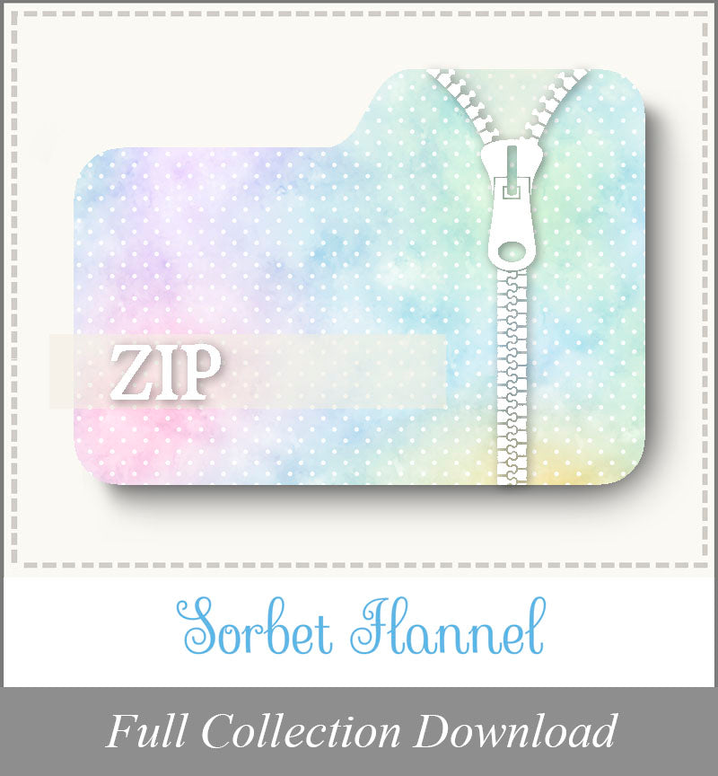 Sorbet Flannel<br>Zip Folder