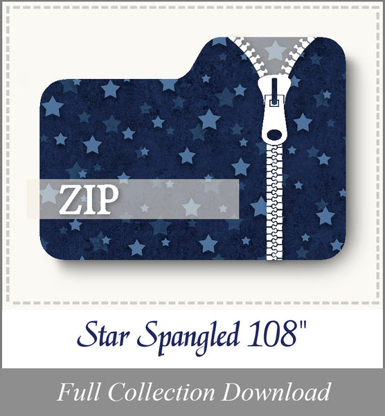Star Spangled 108”<br>Zip Folder