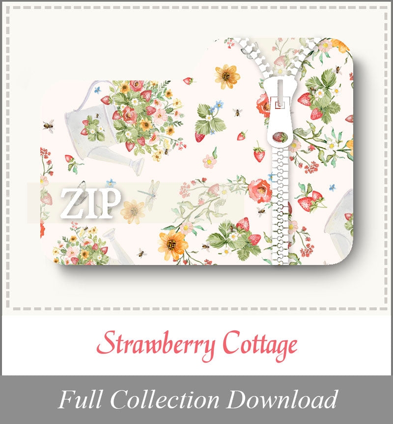 Strawberry Cottage<br>Zip Folder