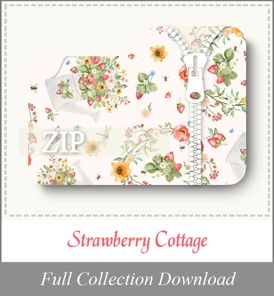 Strawberry Cottage<br>Zip Folder