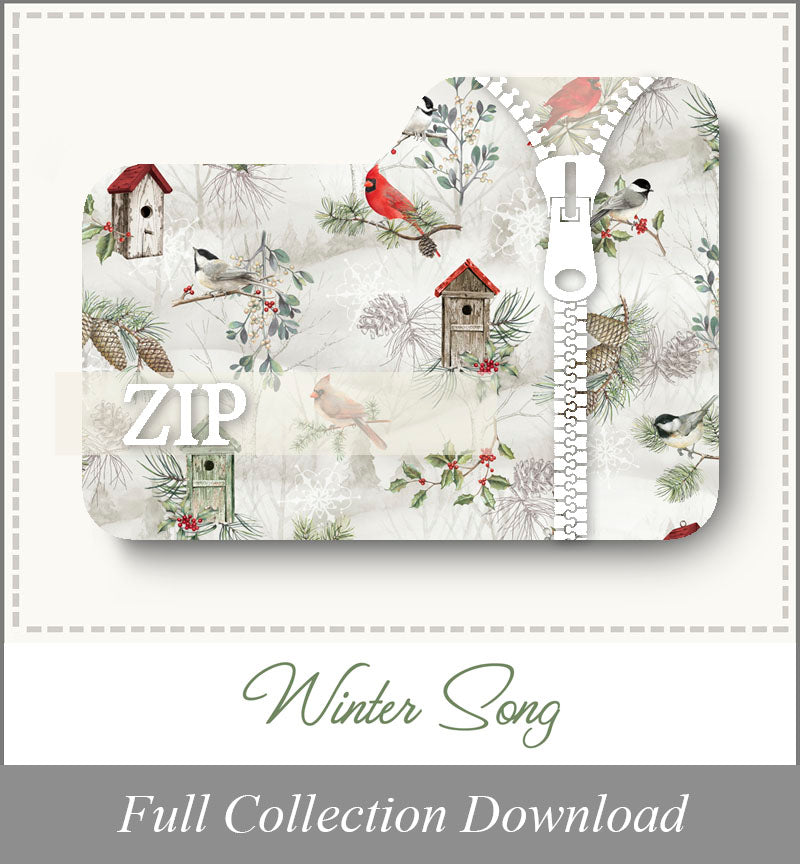 P&B Badge Winter Song<br>Zip Folder