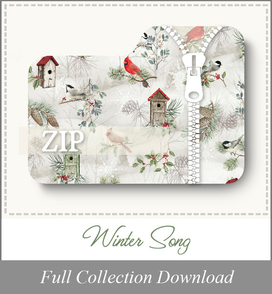 P&B Badge Winter Song<br>Zip Folder