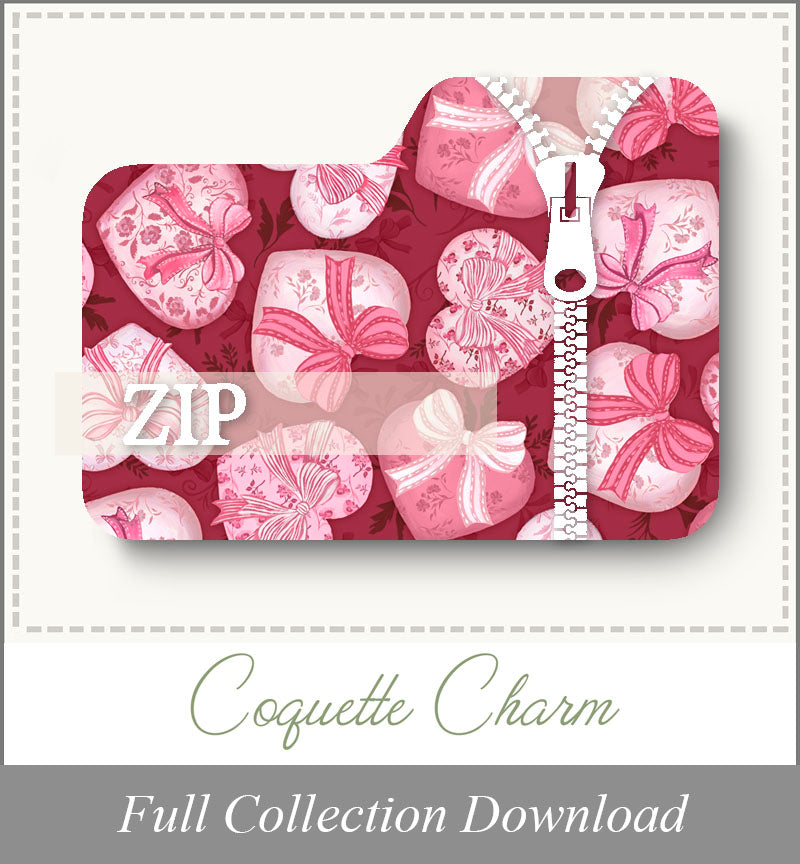 Coquette Charm<br>Zip Folder