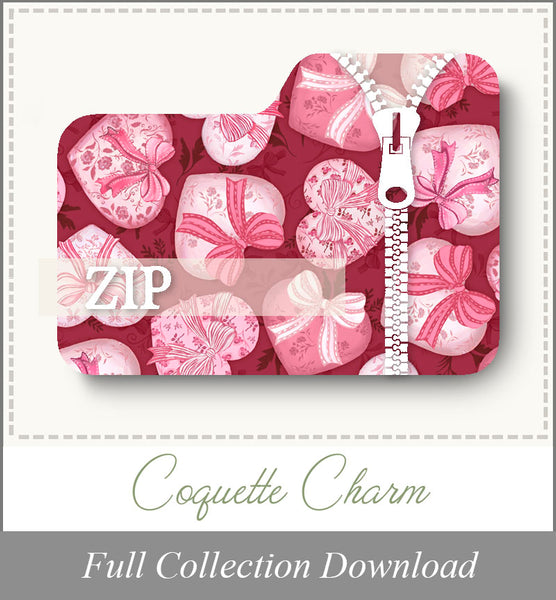 Coquette Charm<br>Zip Folder