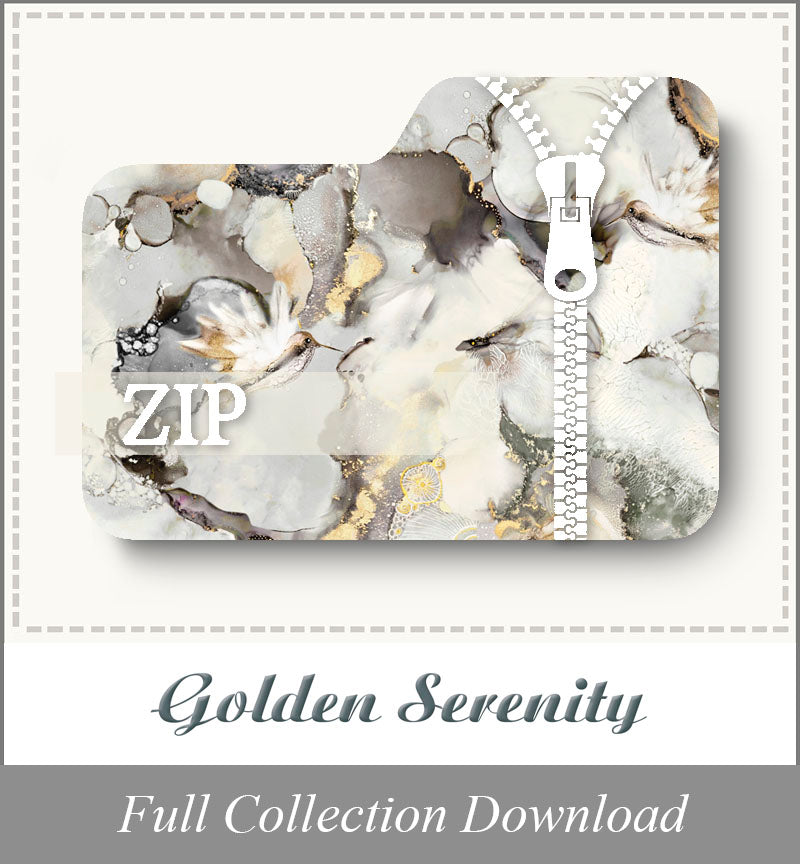 Golden Serenity<br>Zip Folder