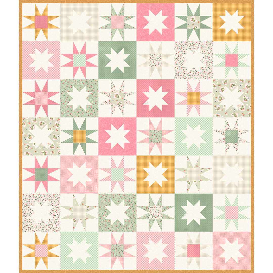 Starry Patch Quilt<br>by QuiltCakes<br>Pattern for Purchase