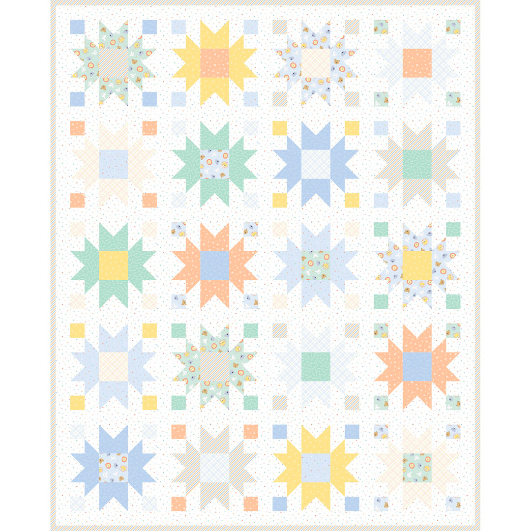 Bee Balm Quilt<br>by QuiltCakes<br>Pattern for Purchase