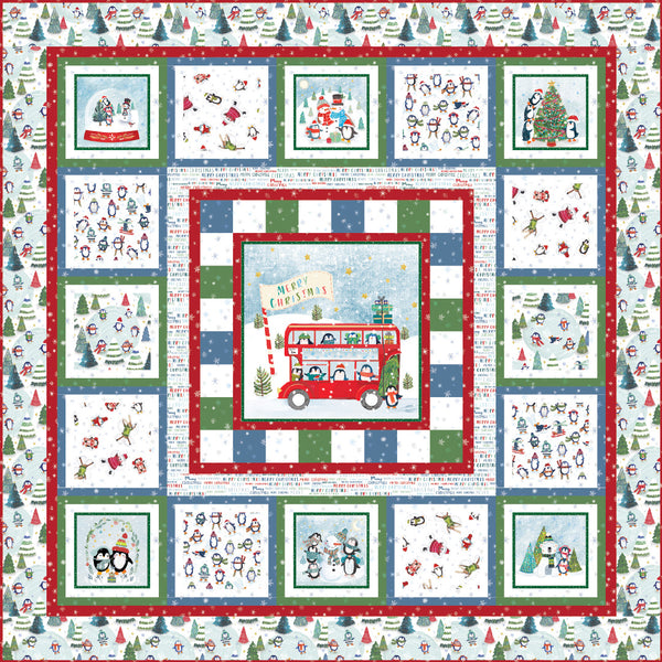 Winter Waddles<br>Quilt by The Whimsical Workshop<br>Available June 2024.