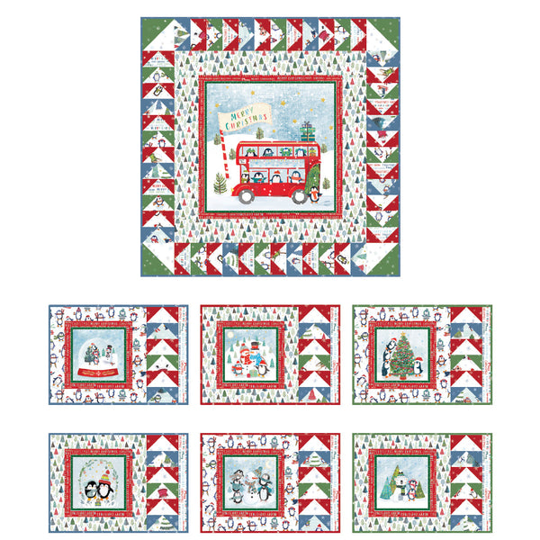 Winter Waddles<br>Table Topper & Placemats by The Whimsical Workshop<br>Available June 2024.