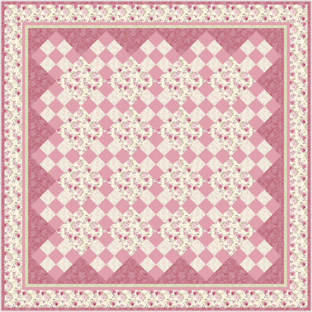 Yours Truly Ecru Quilt<br>by Cyndi Hershey<br>Available November 2025