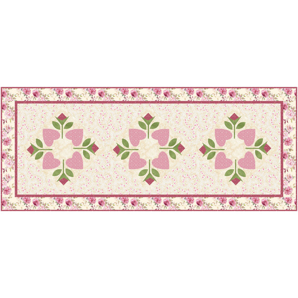 Yours Truly Ecru Table Runner<br>by Cyndi Hershey<br>Available November 2025