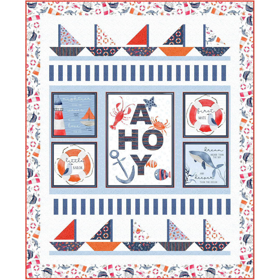 Ahoy Baby<br>Quilt by Wendy Sheppard<br>Available Now.