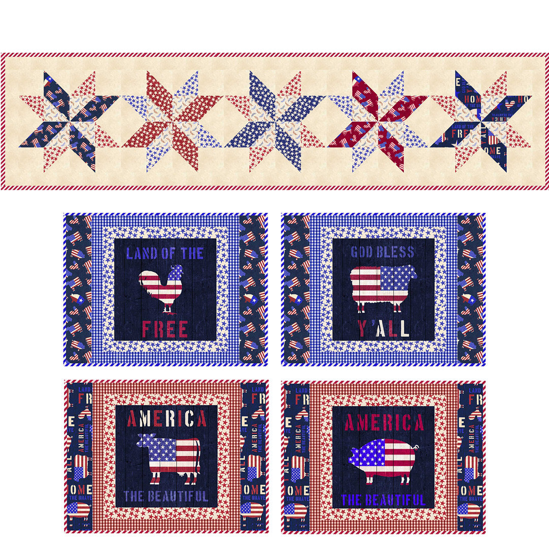 American Farm<br>Table Runner and Placemats by Stacey Day<br>Available Now!