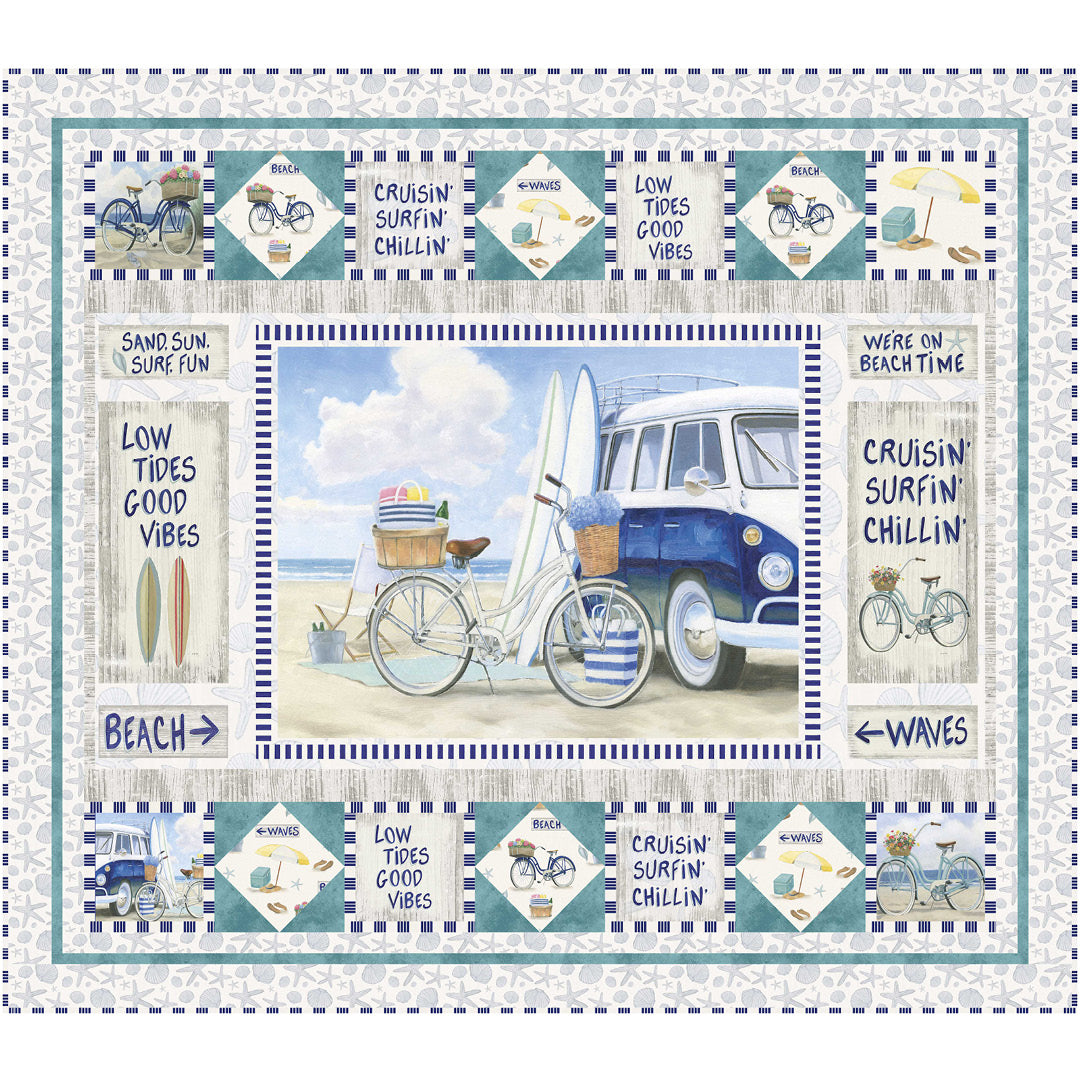 Beach Time<br>Quilt by Cyndi Hershey<br>Available Now!