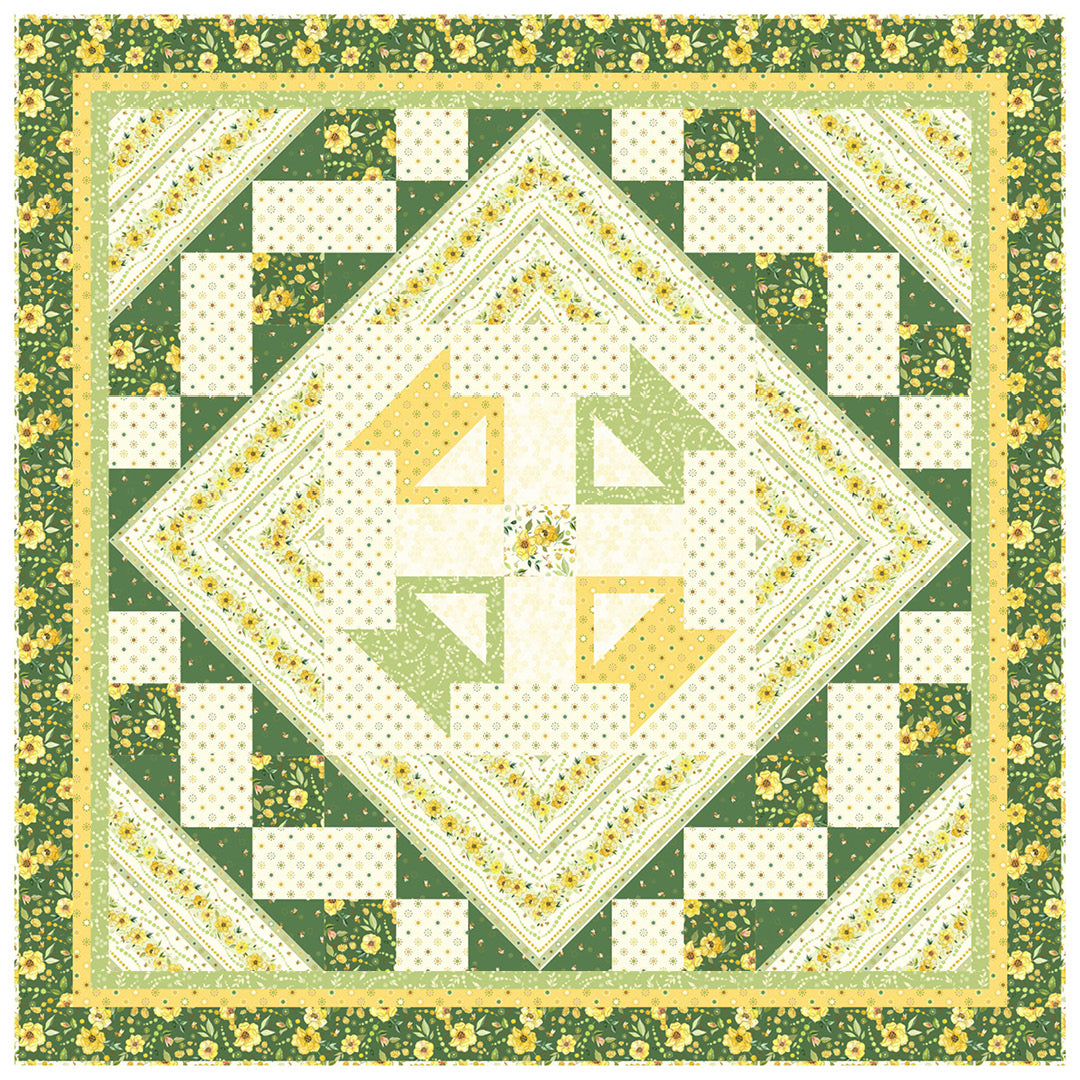 Botanical Nectar<br>Quilt & Placemats by Cyndi Hershey<br>Available Now