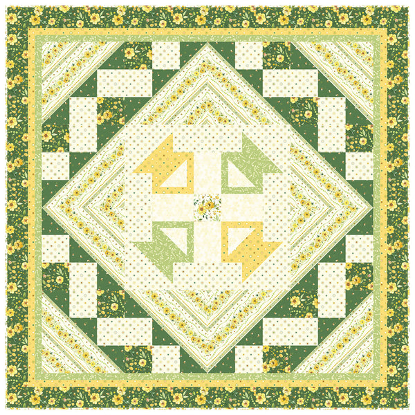 Botanical Nectar<br>Quilt & Placemats by Cyndi Hershey<br>Available Now