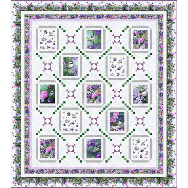 Chickadee Songs<br>Quilt by Wendy Sheppard<br>Available Now.