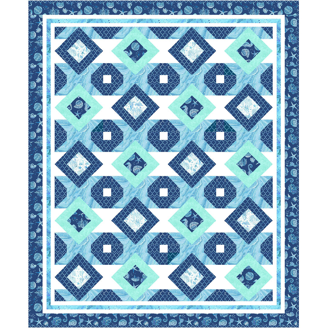 Coastal Living<br>Quilt by Cyndi Hershey<br>Available Now!