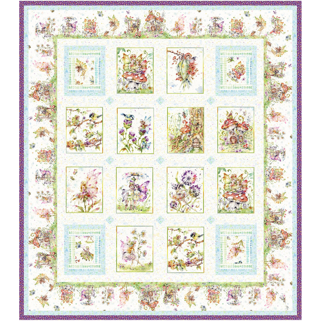 Fairy Garden<br>Quilt by Denise Russell<br>Available Now.