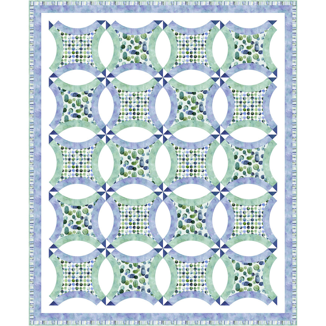Gemstones<br>Blue Dot Quilt by Cyndi Hershey<br>Available Late November 2023.